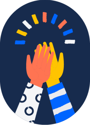 High five illustration