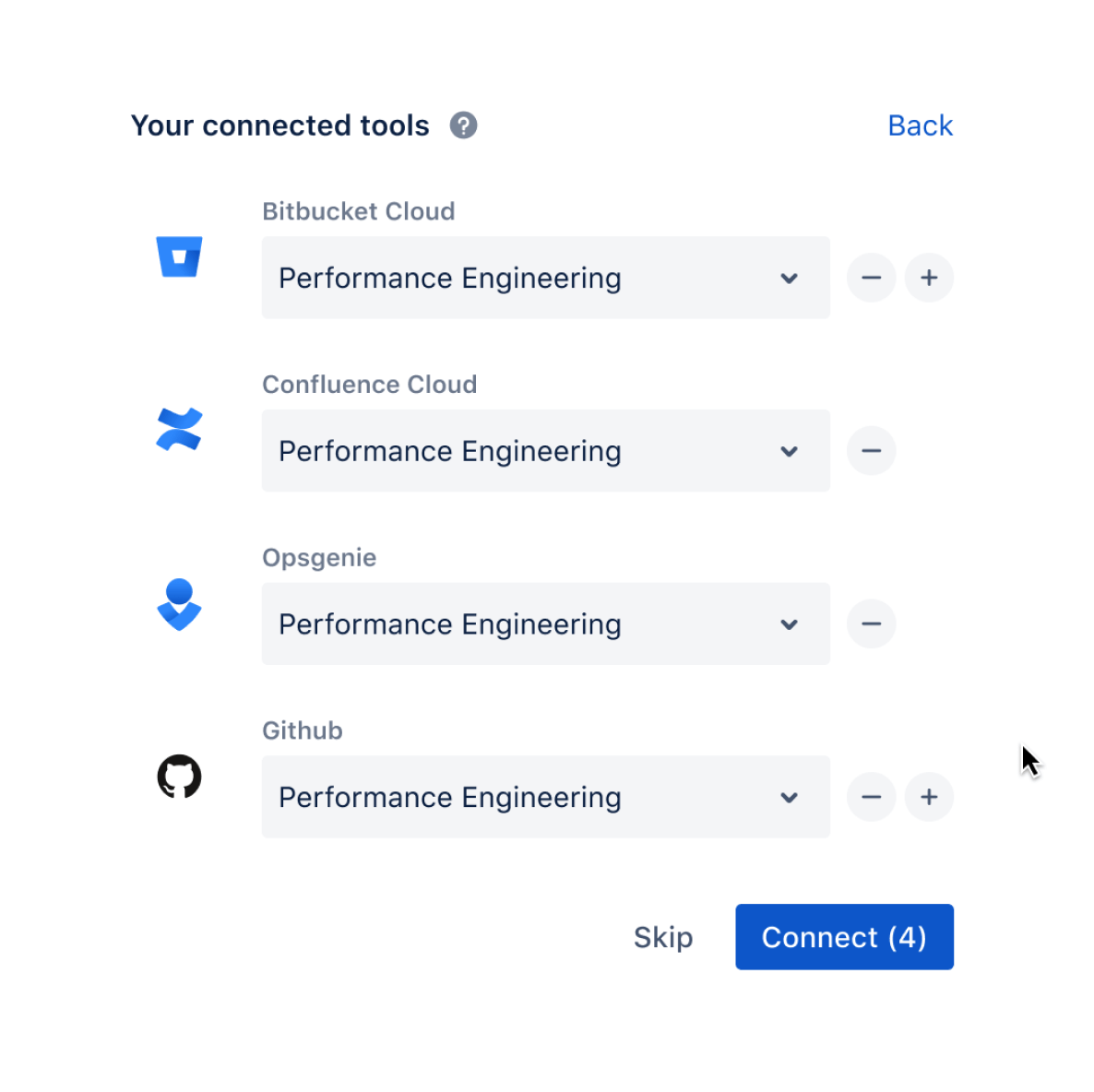 Tableaux de projet entourés d'un symbole infini, écran Jira DevOps