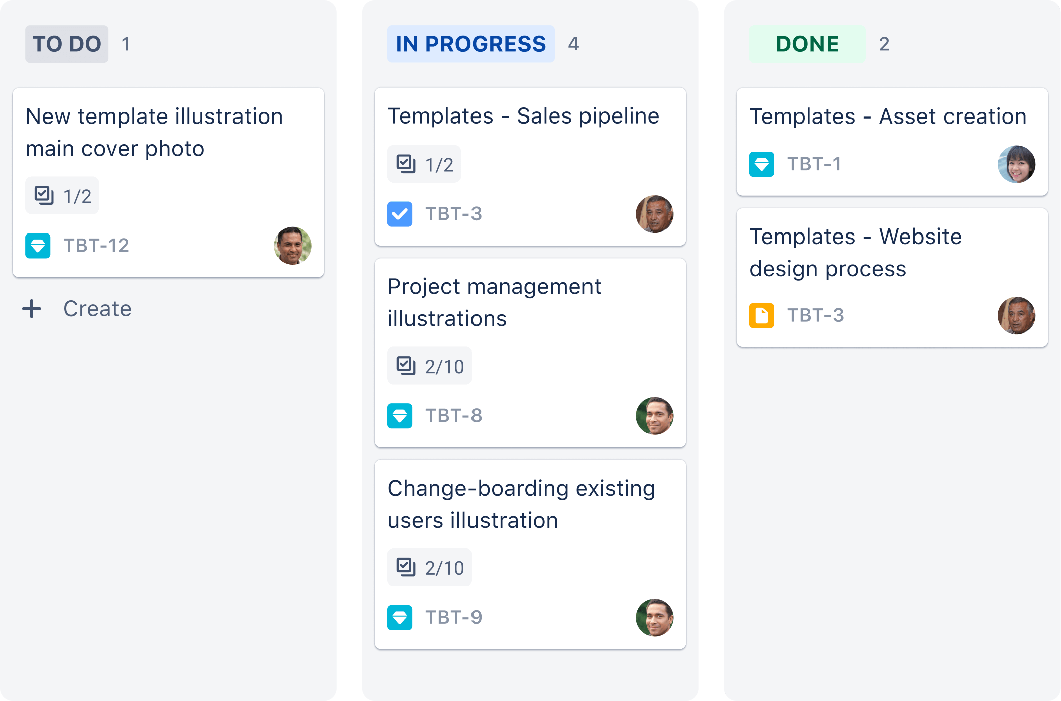 Screenshot: Boards